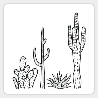 Cactus illustration Magnet